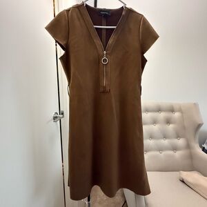 R&M Richards Chocolate Brown Dress with Zipper